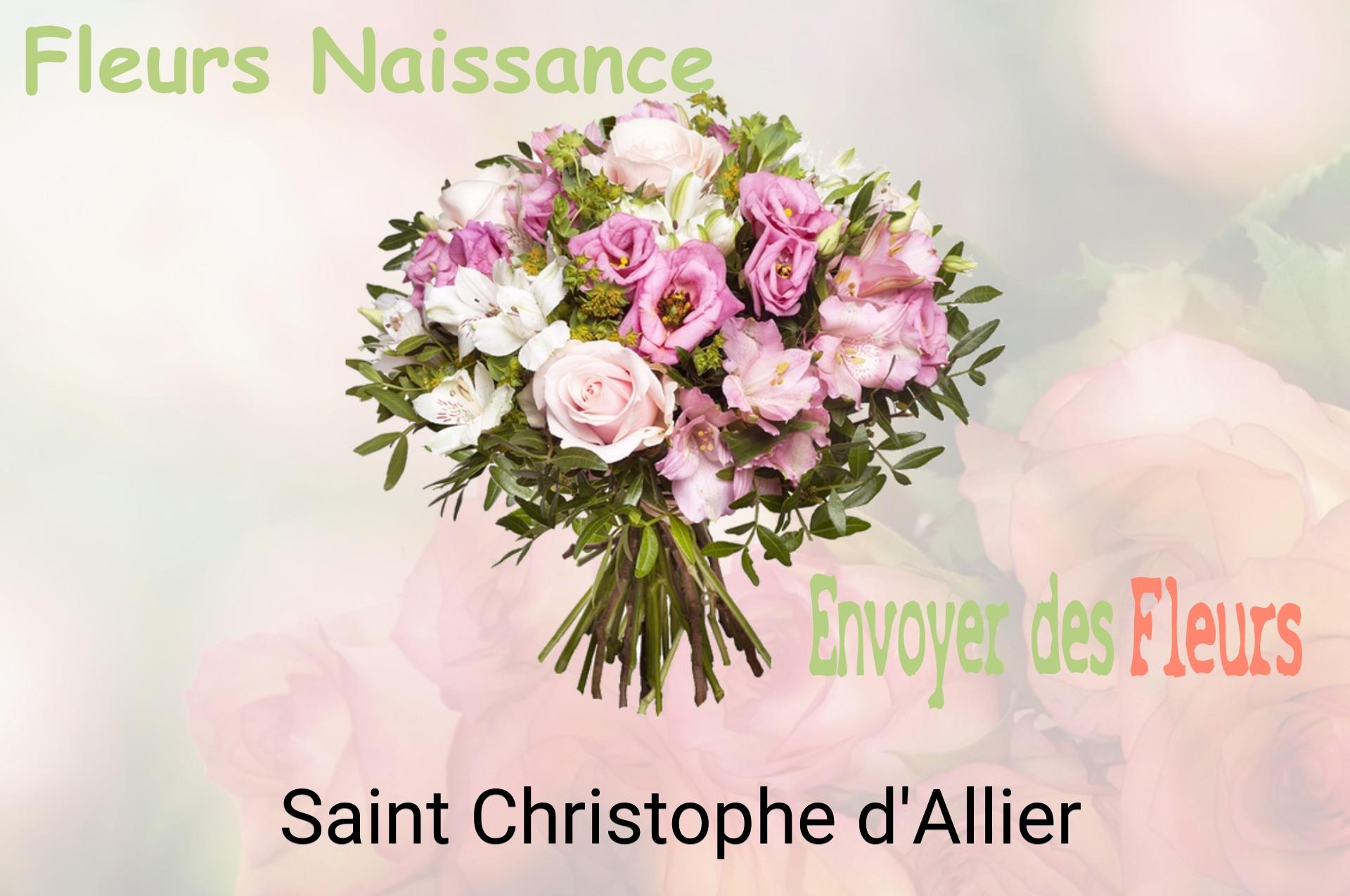 Bouquet de fleurs de naissance livré à Saint-Christophe-d'Allier